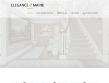 Tablet Screenshot of eleganceofmaine.com